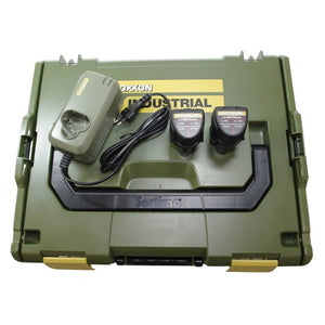 Proxxon Basic Set LBX/A with charger, two Li/A2 batteries and carrying case for cordless tools