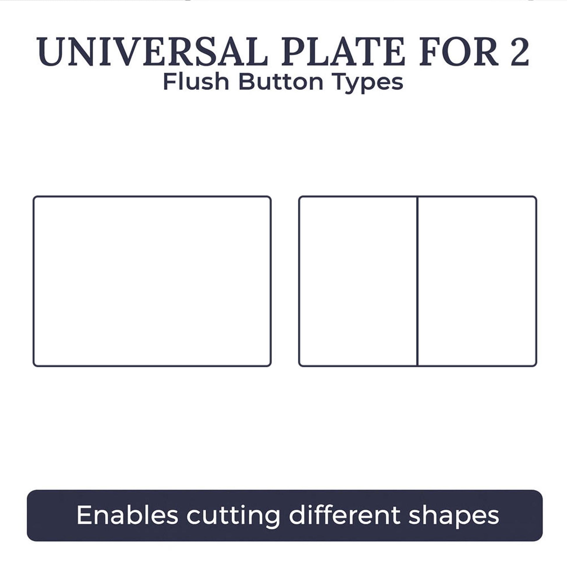 EDPLIT M4 universal tile cutting template for two flush plate designs