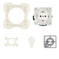 Durable invisible socket outlet EDPLIT with sleek hidden installation system