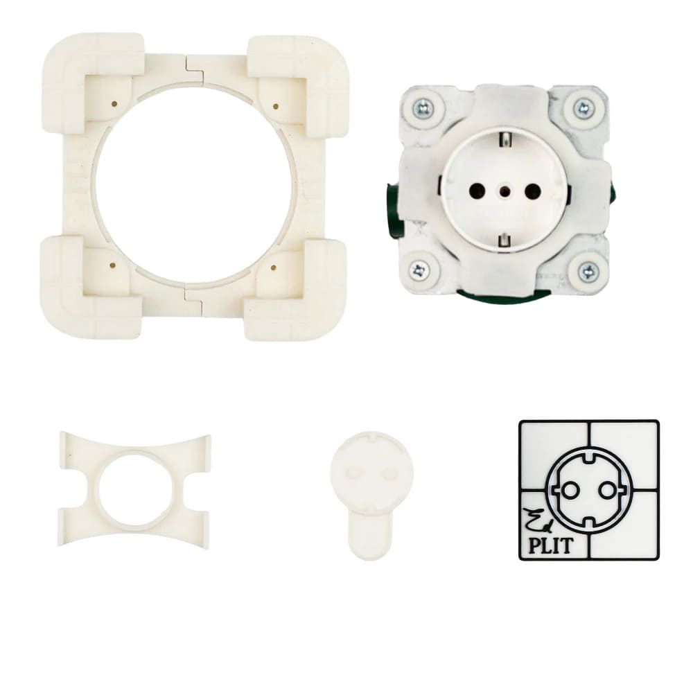 Durable invisible socket outlet EDPLIT with sleek hidden installation system