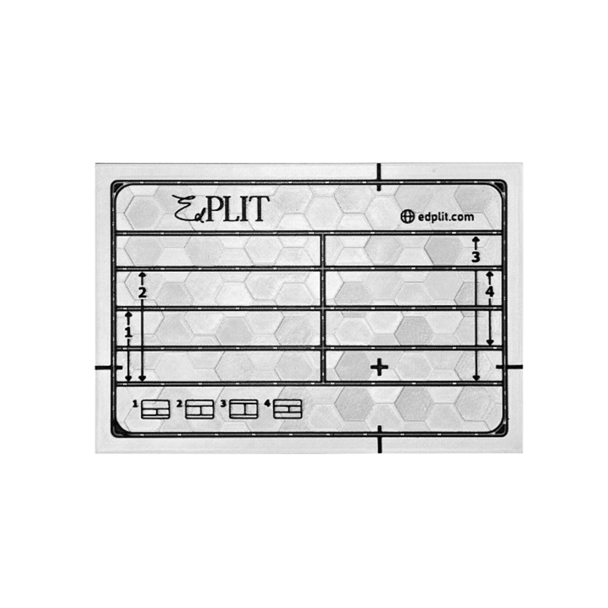 EDPLIT M2 Pro hidden flush plate installation template