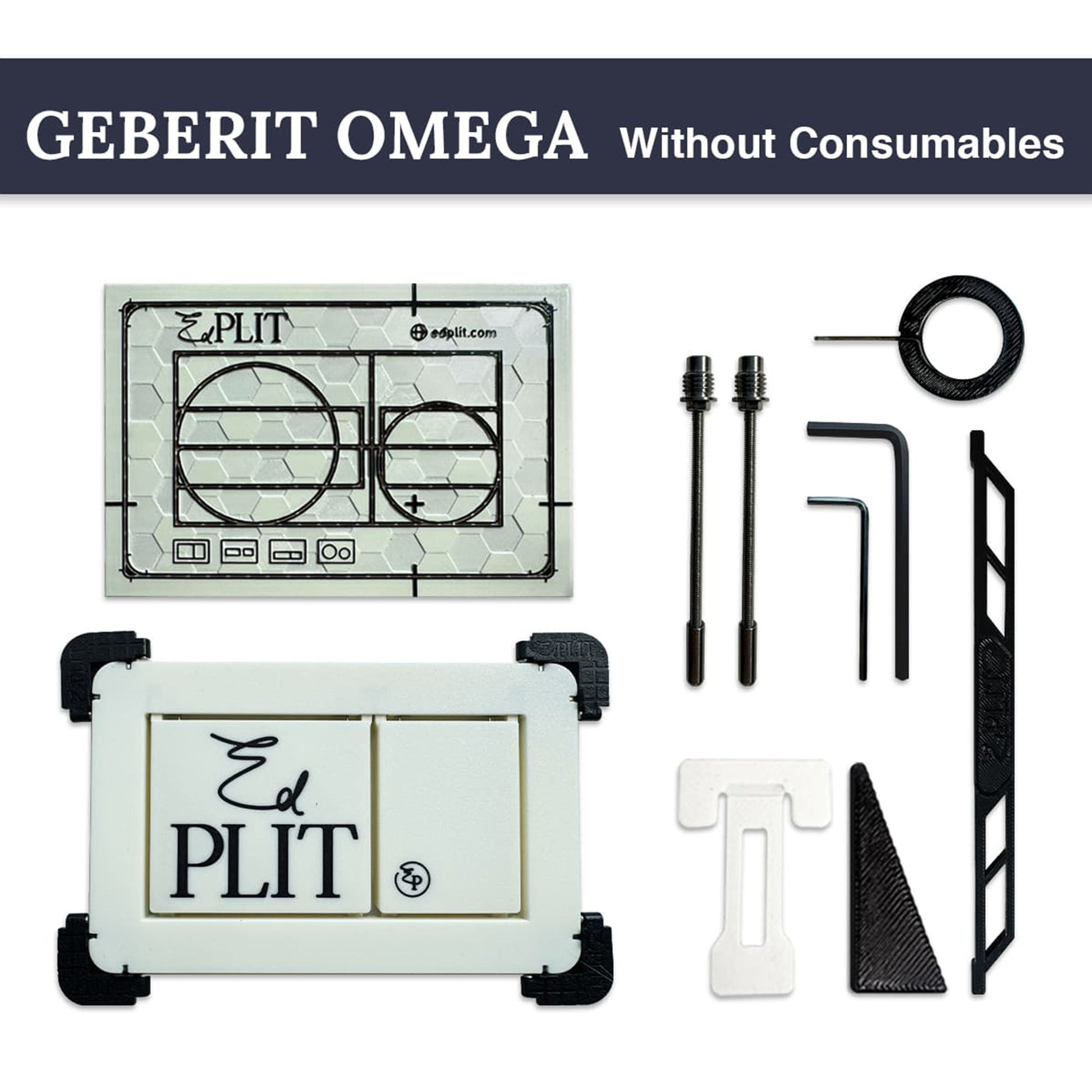 EDPLIT M1 flush plate kit for Geberit Omega without consumables
