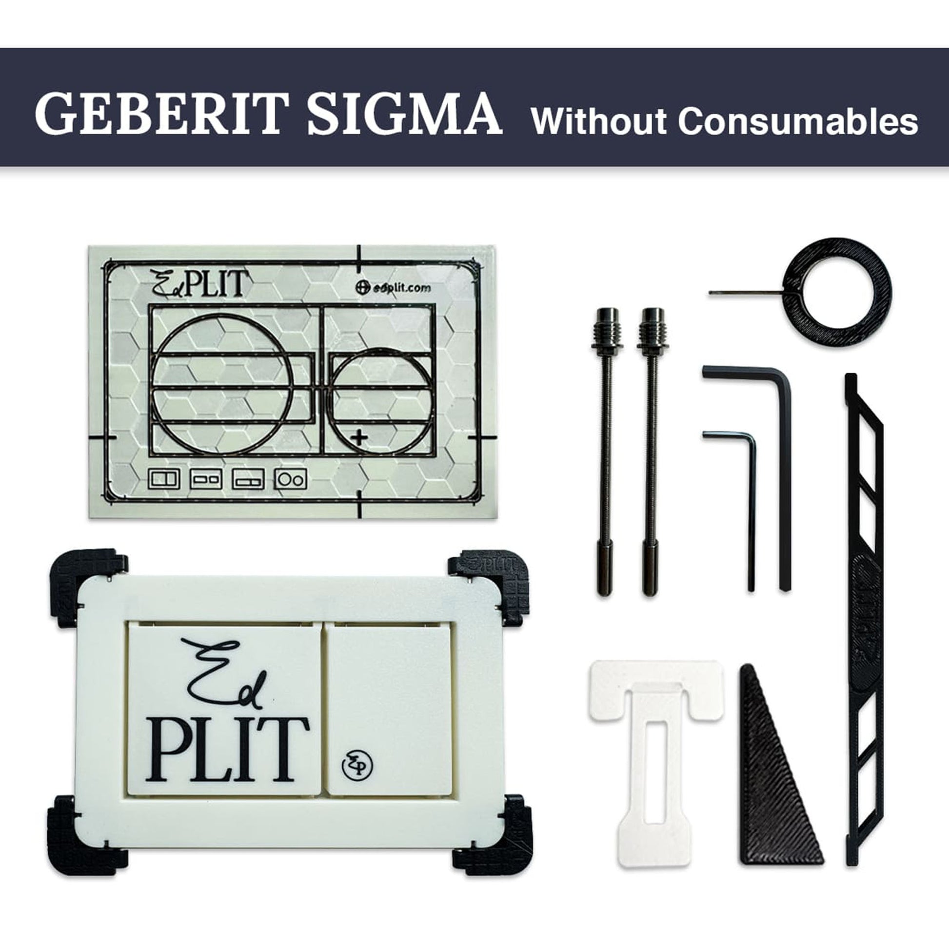 EDPLIT M1 flush plate kit for Geberit Sigma without consumables