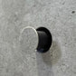 EDPLIT hidden towel holder extended with push-button mechanism on tiled wall
