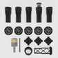 Hidden towel holder set by EdPLIT – includes anchors, sleeves, screws, and installation tool