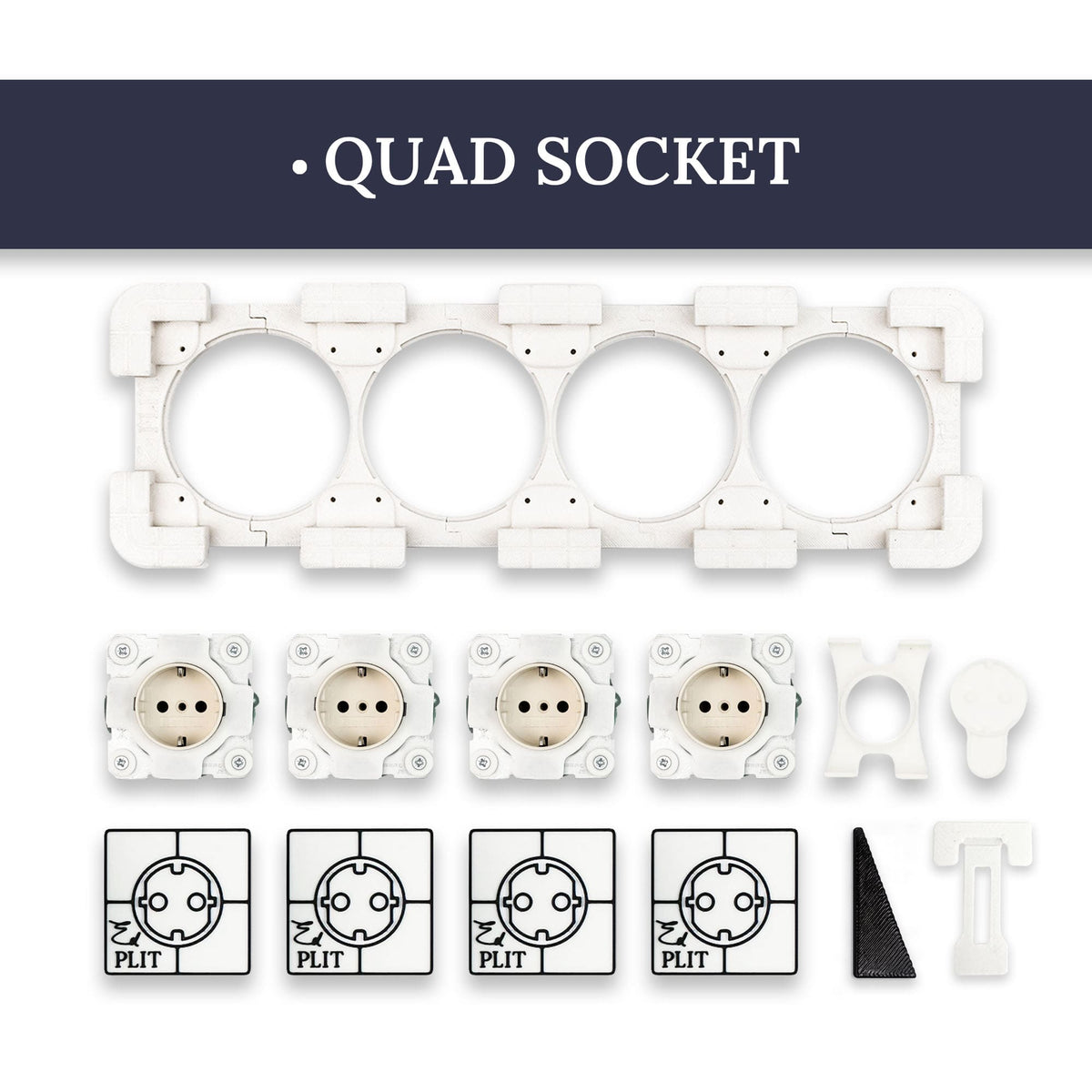 Invusibal Outlets Invisible Socket Outlet for Tiled Walls | Edplit