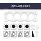 Hidden Power Outlet System Edplit - Type F Schuko Socket