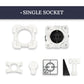 Hidden Power Outlet System Edplit - Type F Schuko Socket