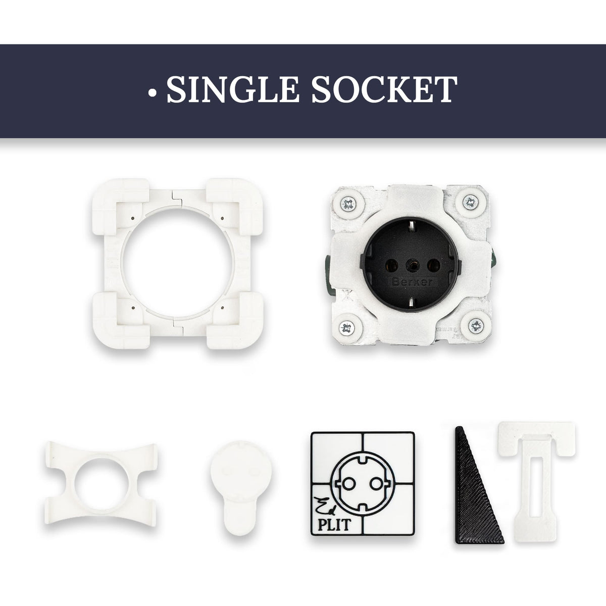 Invusibal Outlets Invisible Socket Outlet for Tiled Walls | Edplit