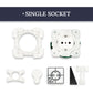 Hidden Power Outlet System Edplit - Type F Schuko Socket