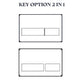 Contemporary bathroom setup featuring Edplit hidden flush plate M2