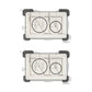 Installation template for hidden toilet flush button system, guide for easy concealed flush setup.