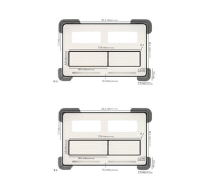 Concealed flush mechanism Edplit Invisi Tile Touch M2 blended into tile decor