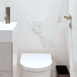 Touch-activated EDPLIT M3 concealed flush button for GROHE installations.