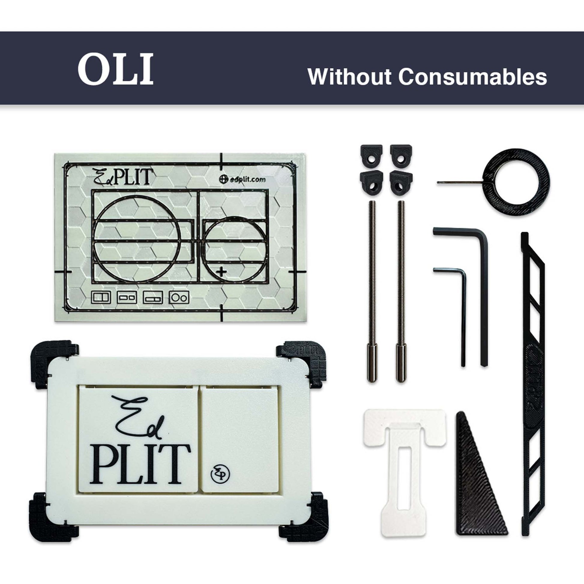 EDPLIT M1 flush plate kit for OLI without consumables