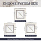 Dimension diagram for the EDPLIT concealed bathroom fan