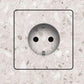 Tile-integrated invisible socket outlet EDPLIT single module with hidden installation. 