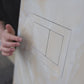 Hidden Toilet Flush Button M1 Edplit  - Сompatible with Geberit, TECE, JomoTech, OLI, Viega