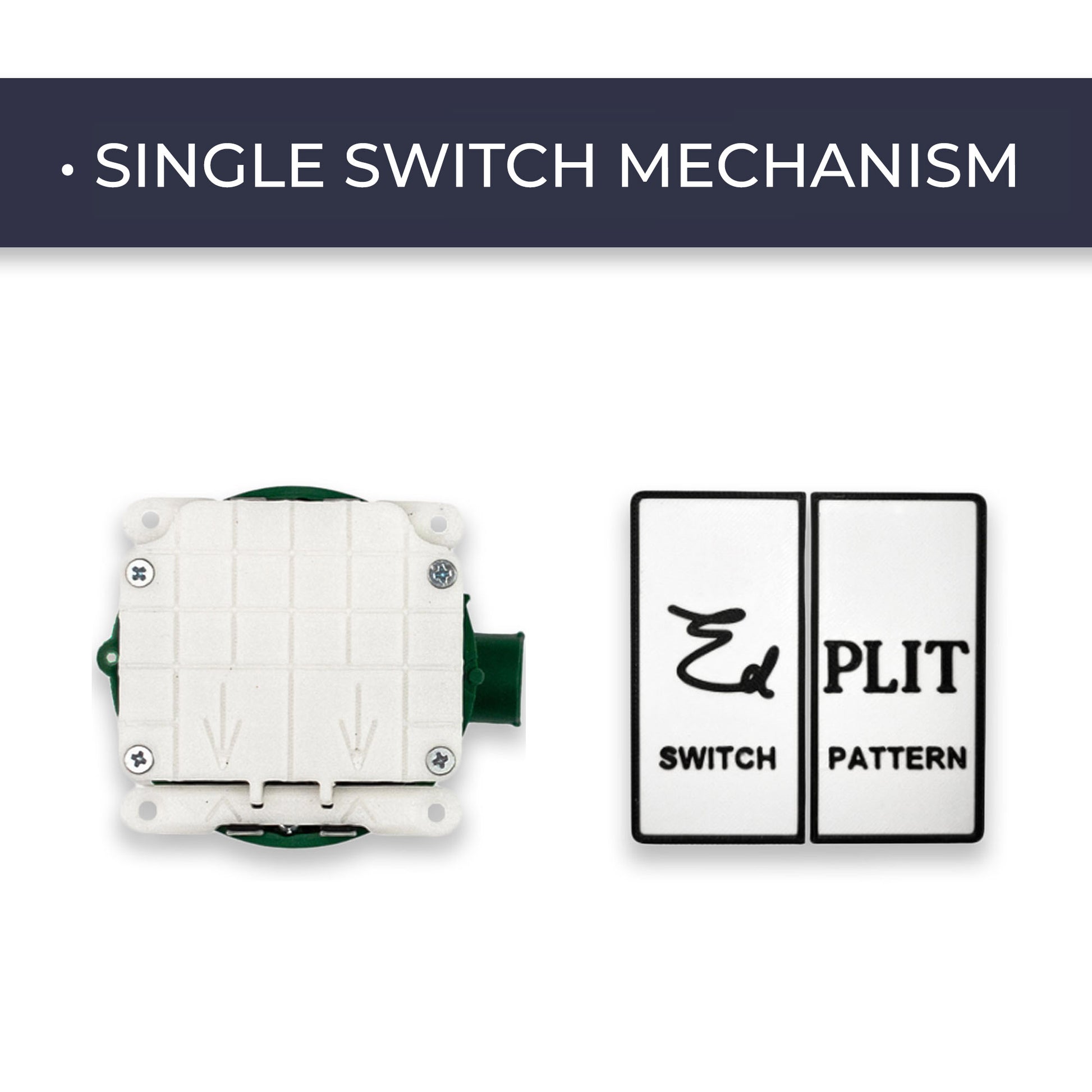 EDPLIT invisible single light switch for tiled walls with tile template
