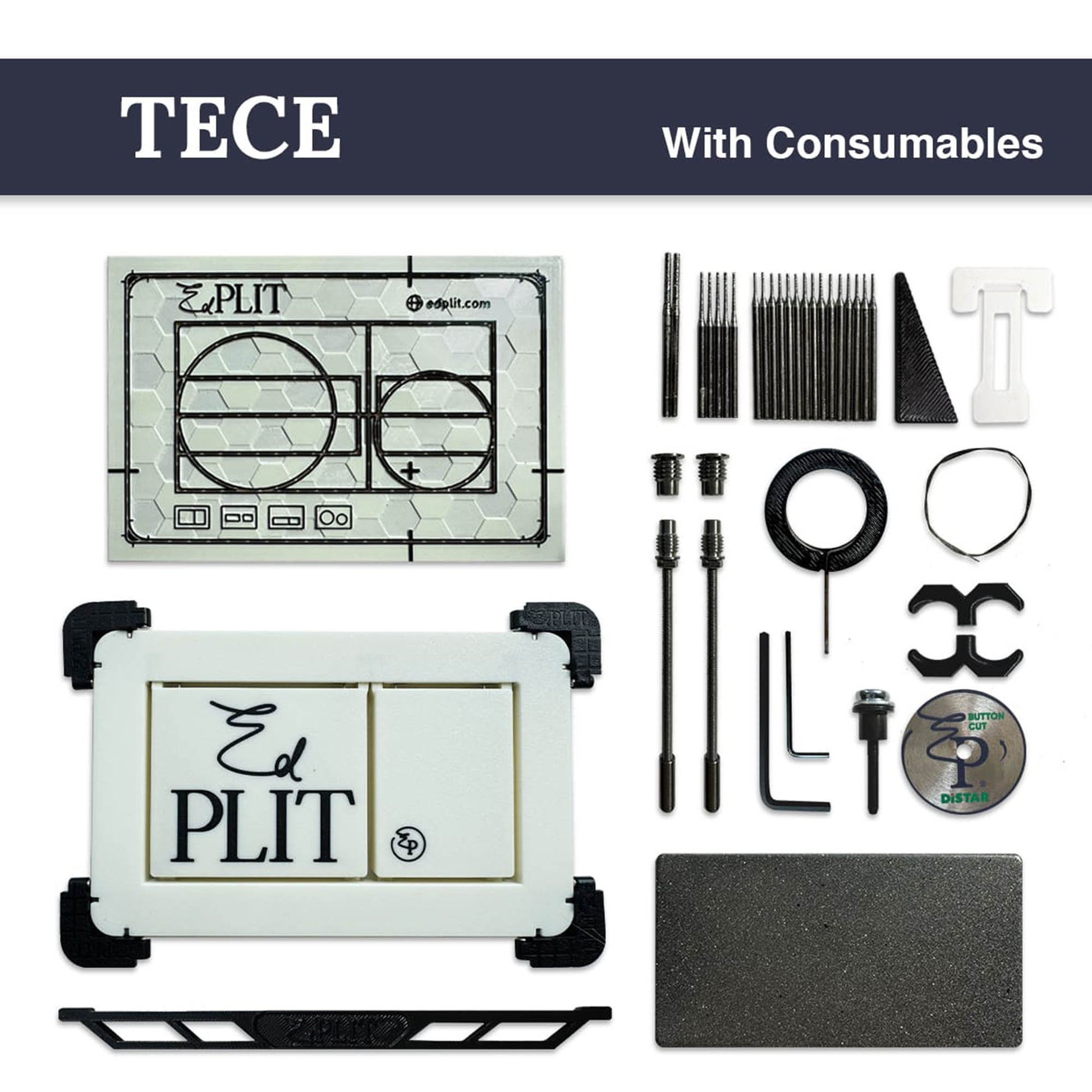 EDPLIT M1 flush plate kit for TECE with consumables