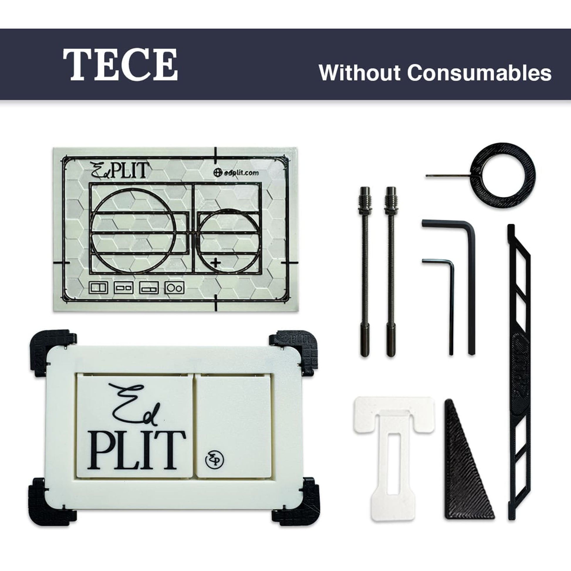 EDPLIT M1 flush plate kit for TECE without consumables