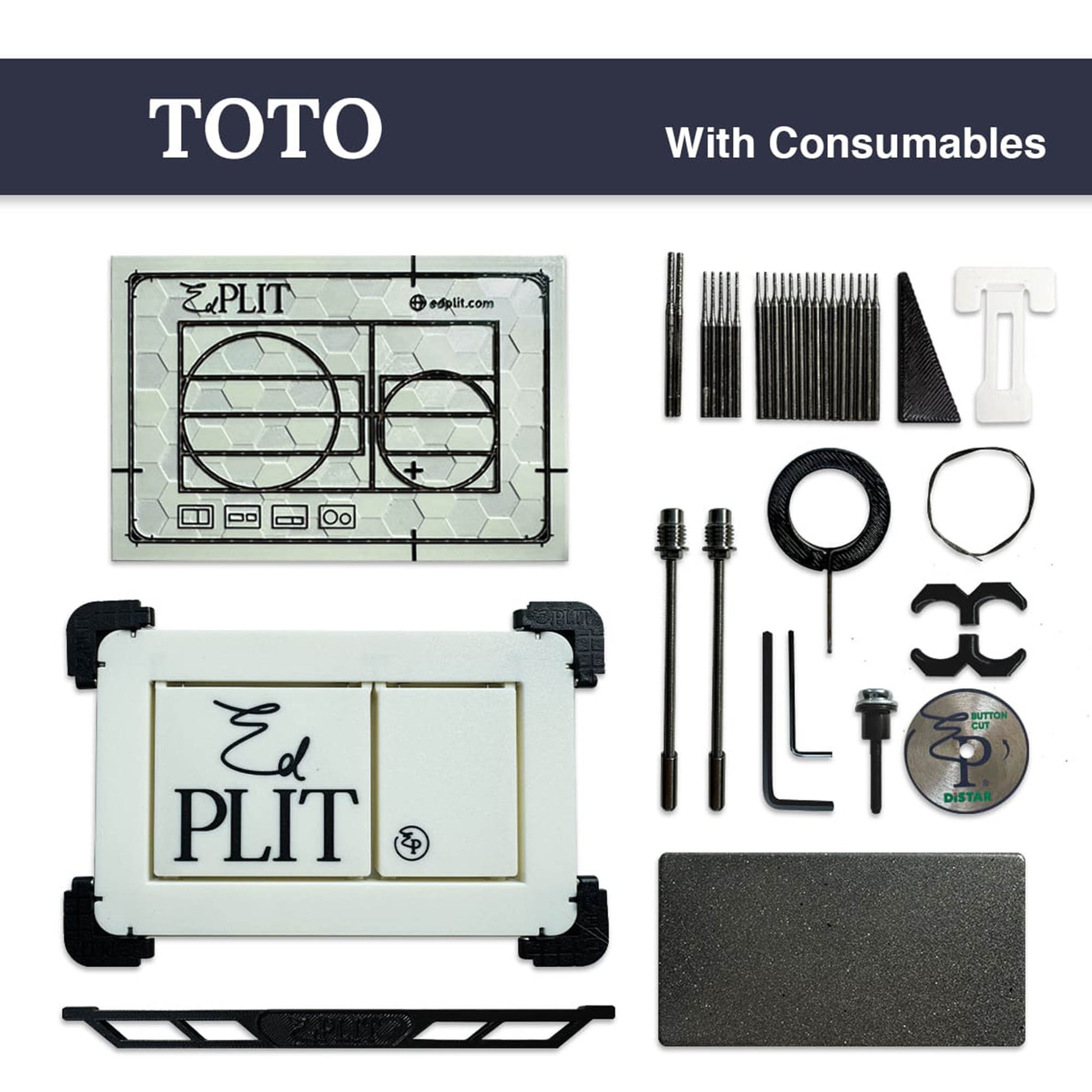 EDPLIT M1 flush plate kit for TOTO with consumables