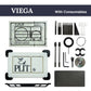 EDPLIT M1 flush plate kit for Viega with consumables